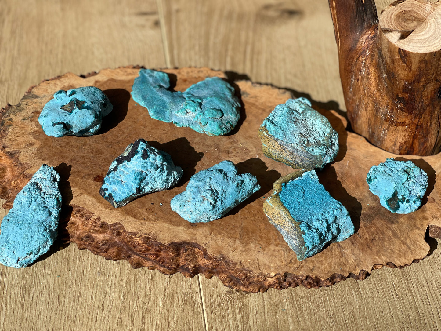 Botryoidal chrysocolla raw chunks | Congo | Intuitively chosen