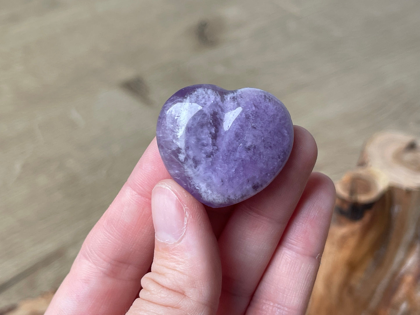 Chevron amethyst gem grade hearts | Brazil