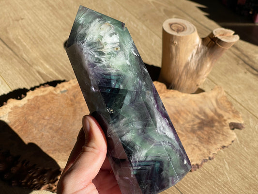 Feather fluorite tower F6