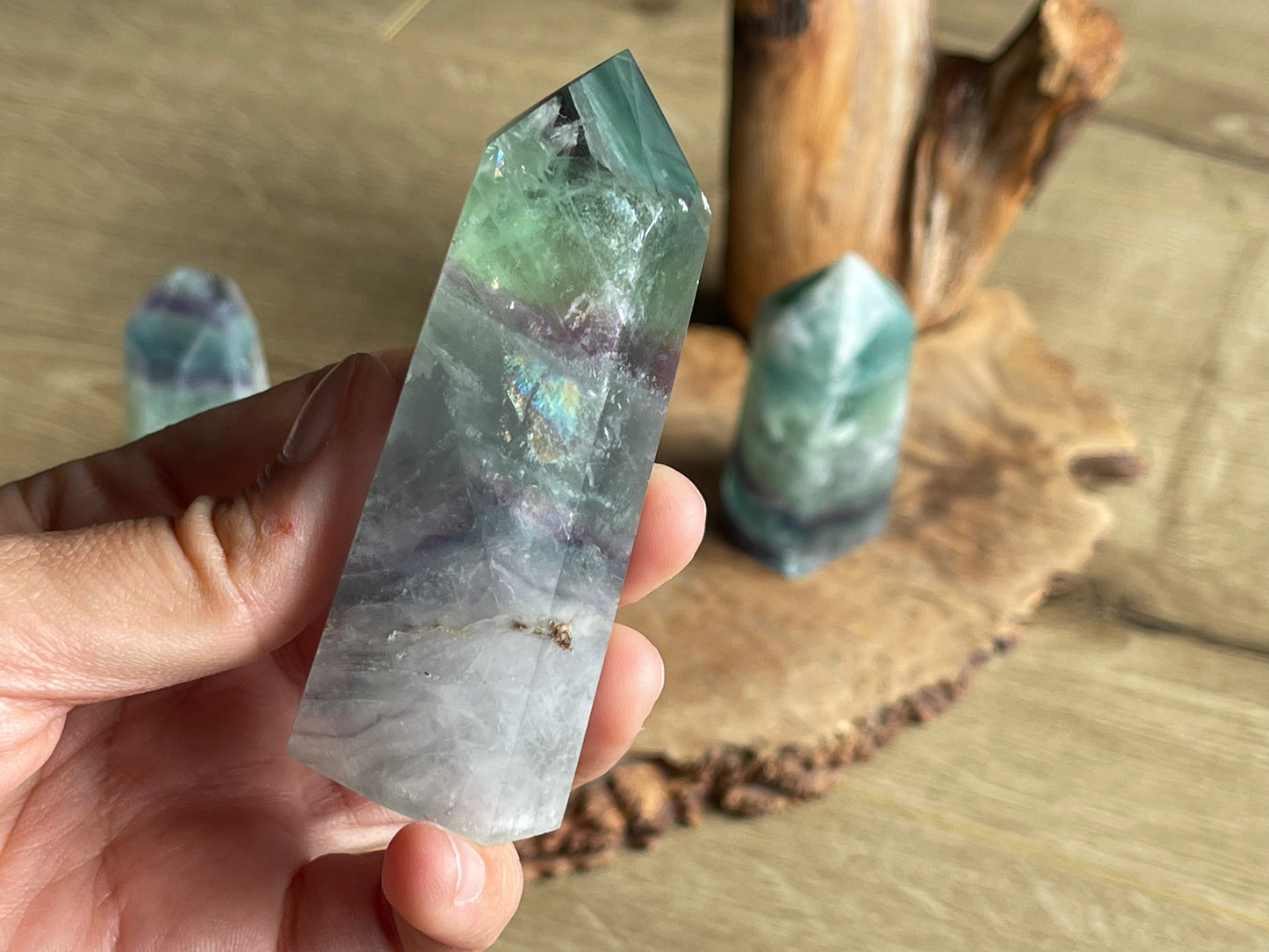 Feather fluorite towers F71-F73