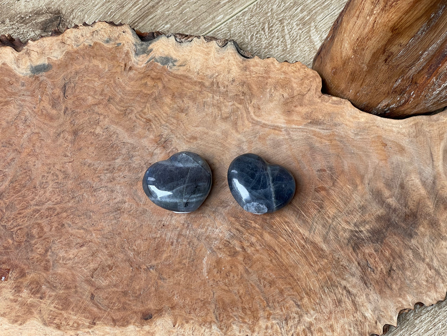 Labradorite gem grade hearts | Madagascar