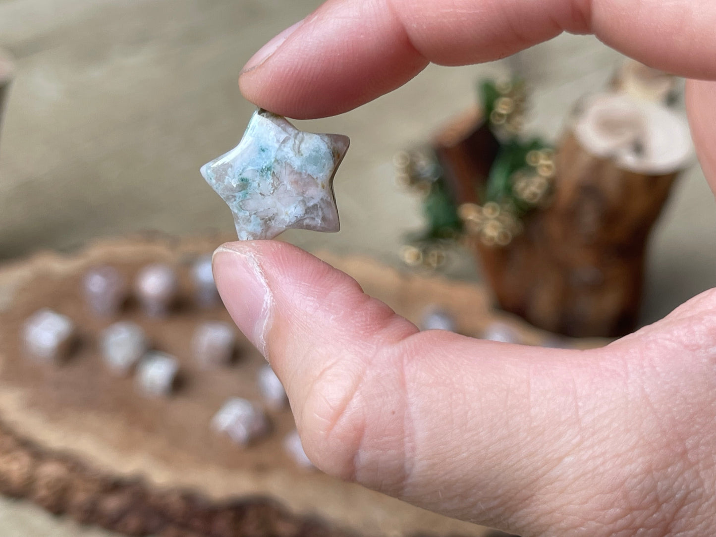 Flower agate mini crystals