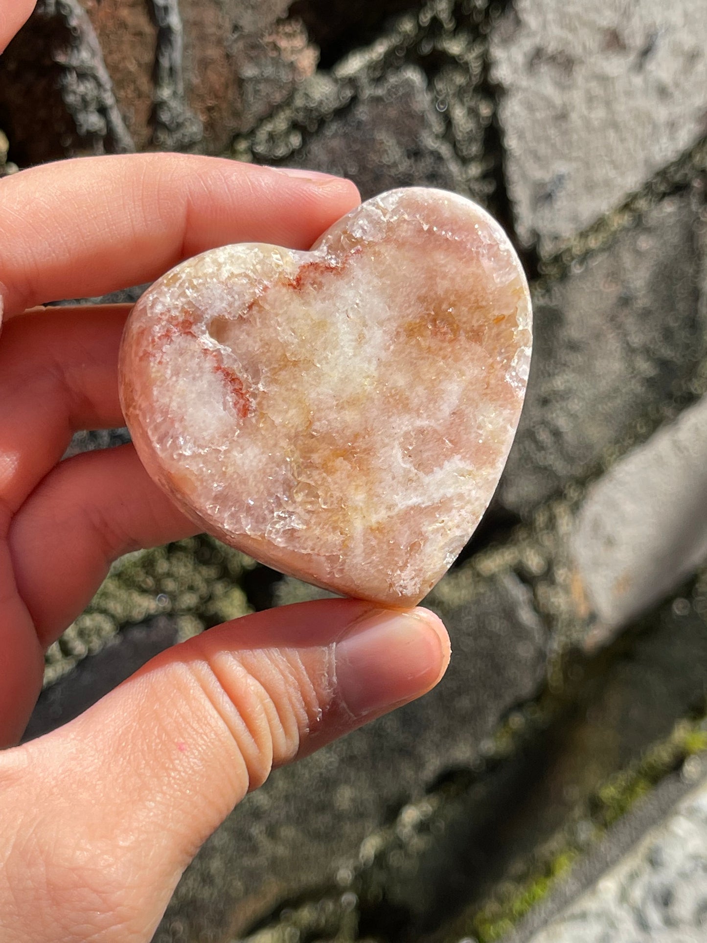 Pink amethyst small hearts | Brazil
