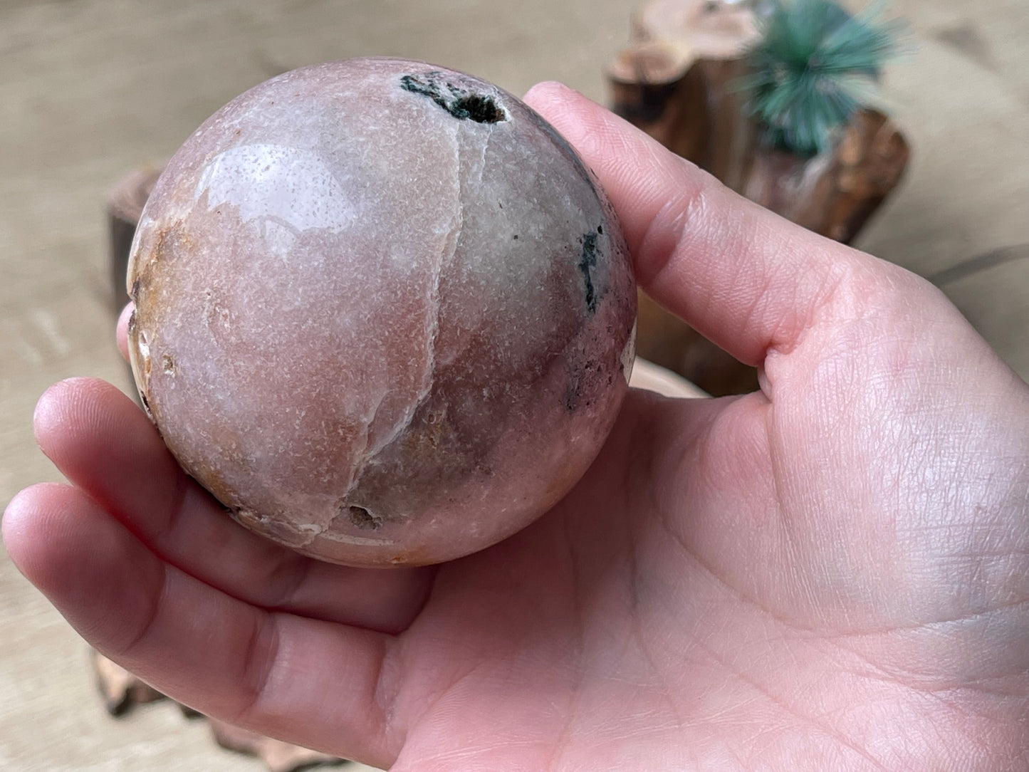 Pink amethyst sphere C | Brazil