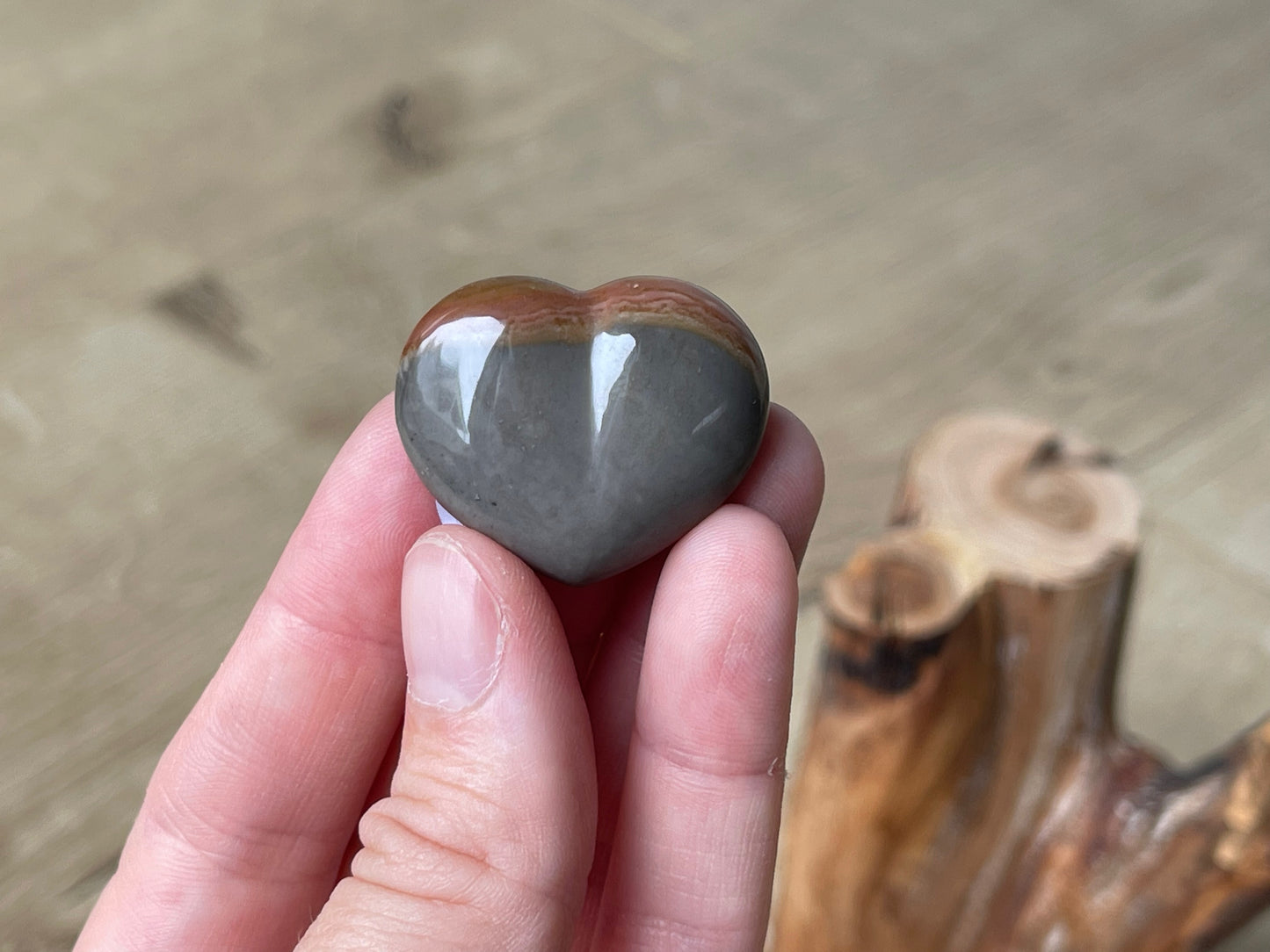 Polychrome jasper gem grade hearts | Madagascar