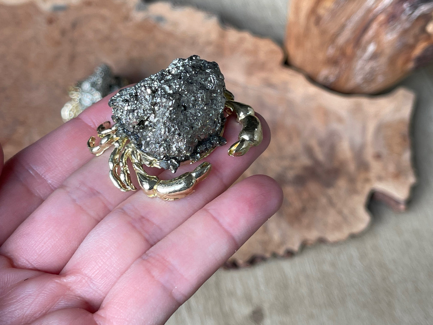 Pyrite crabs