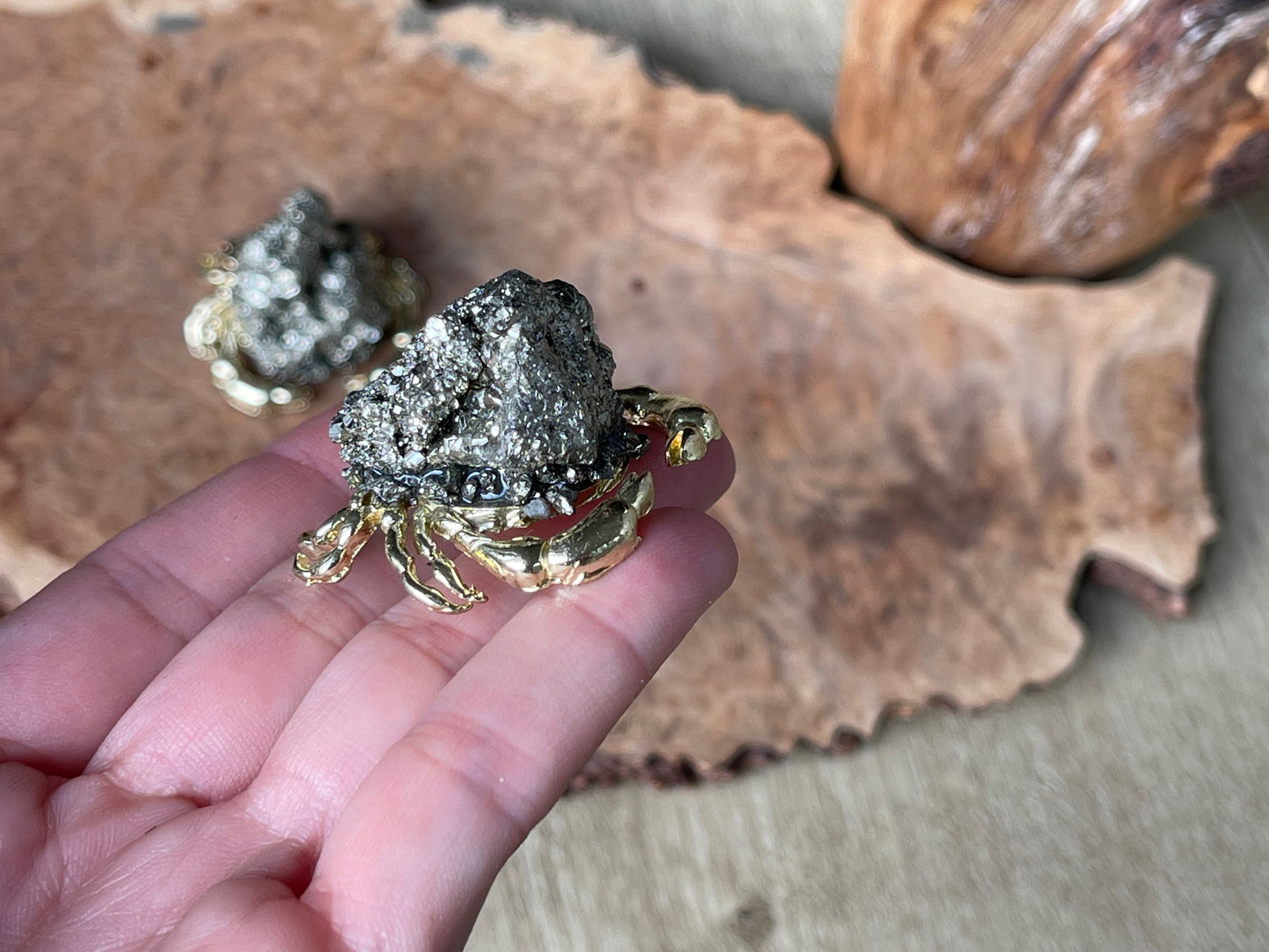 Pyrite crabs