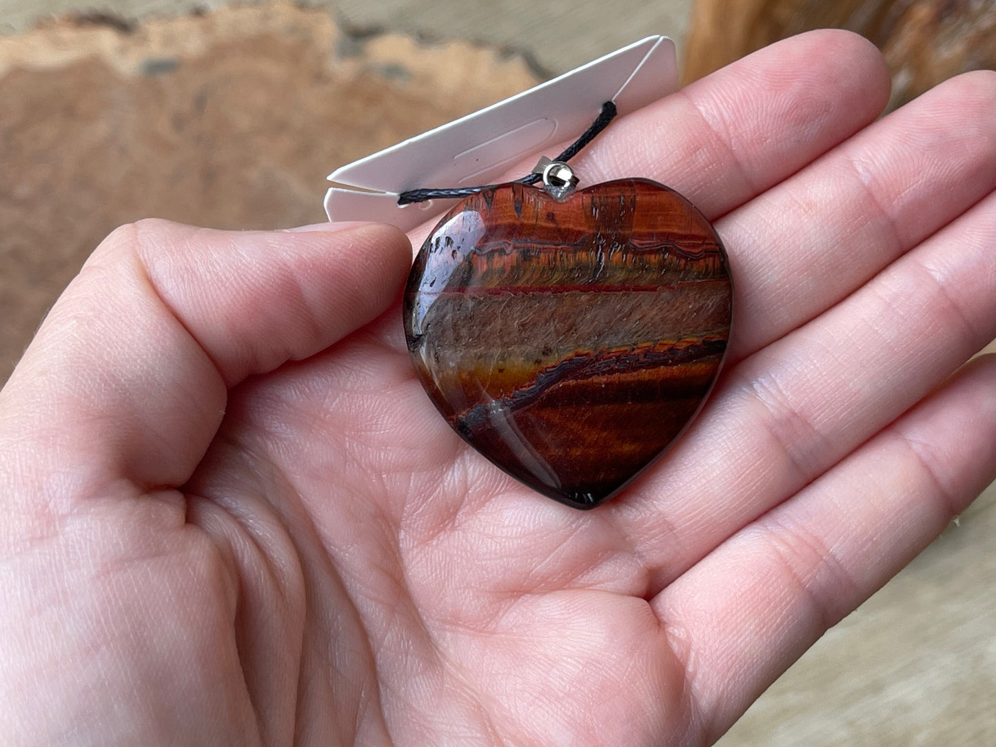 Red tiger's eye necklace A | Madagascar