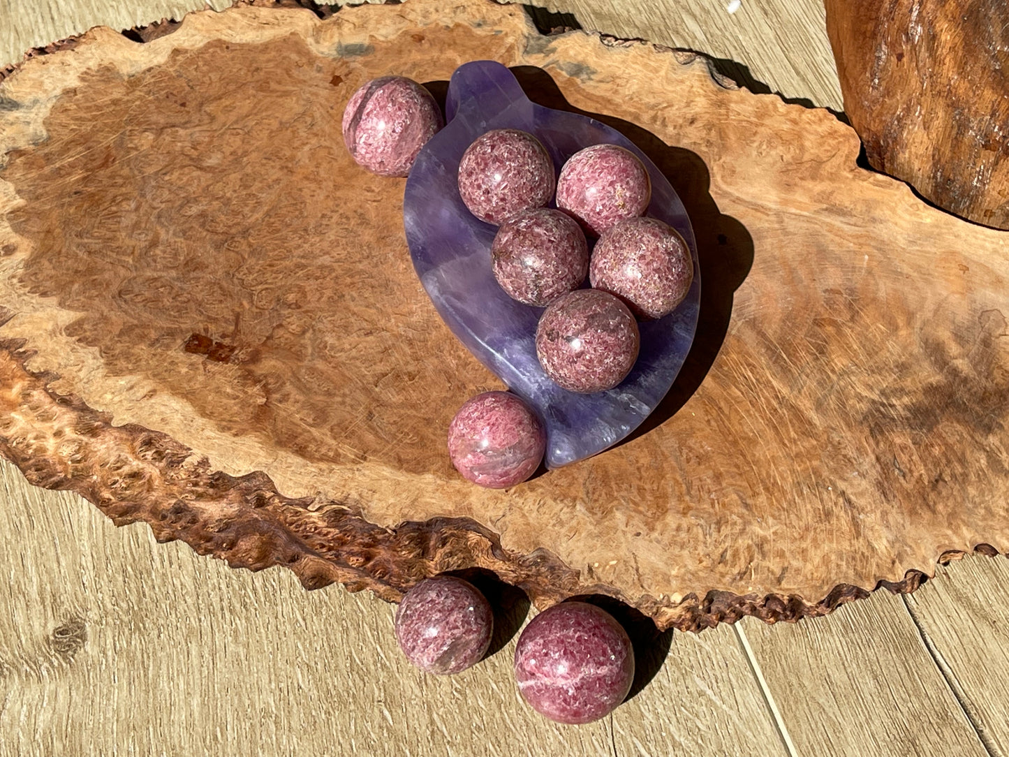 Rhodonite mini spheres