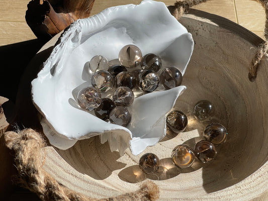 Smokey quartz mini spheres | Brazil