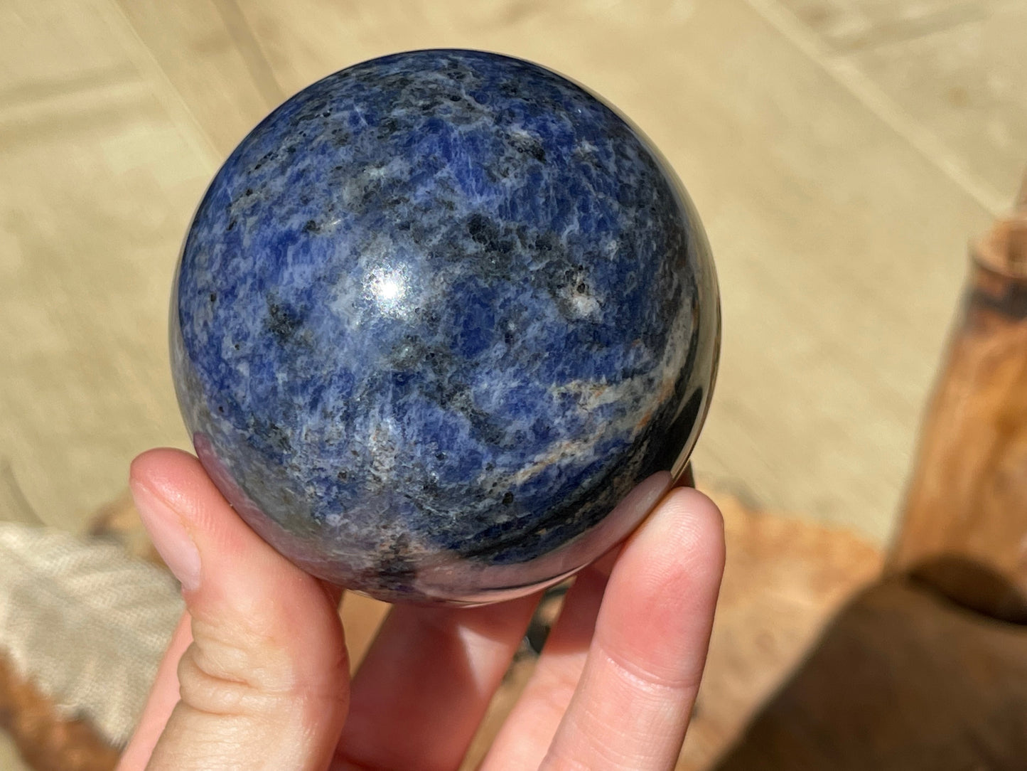 Sodalite sphere 86