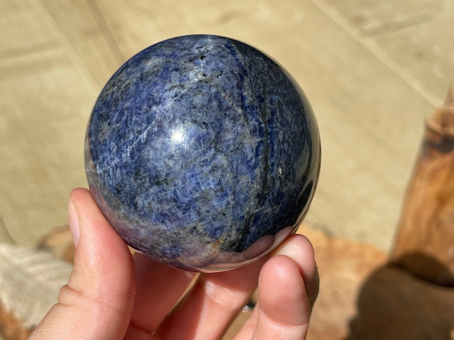 Sodalite sphere 86